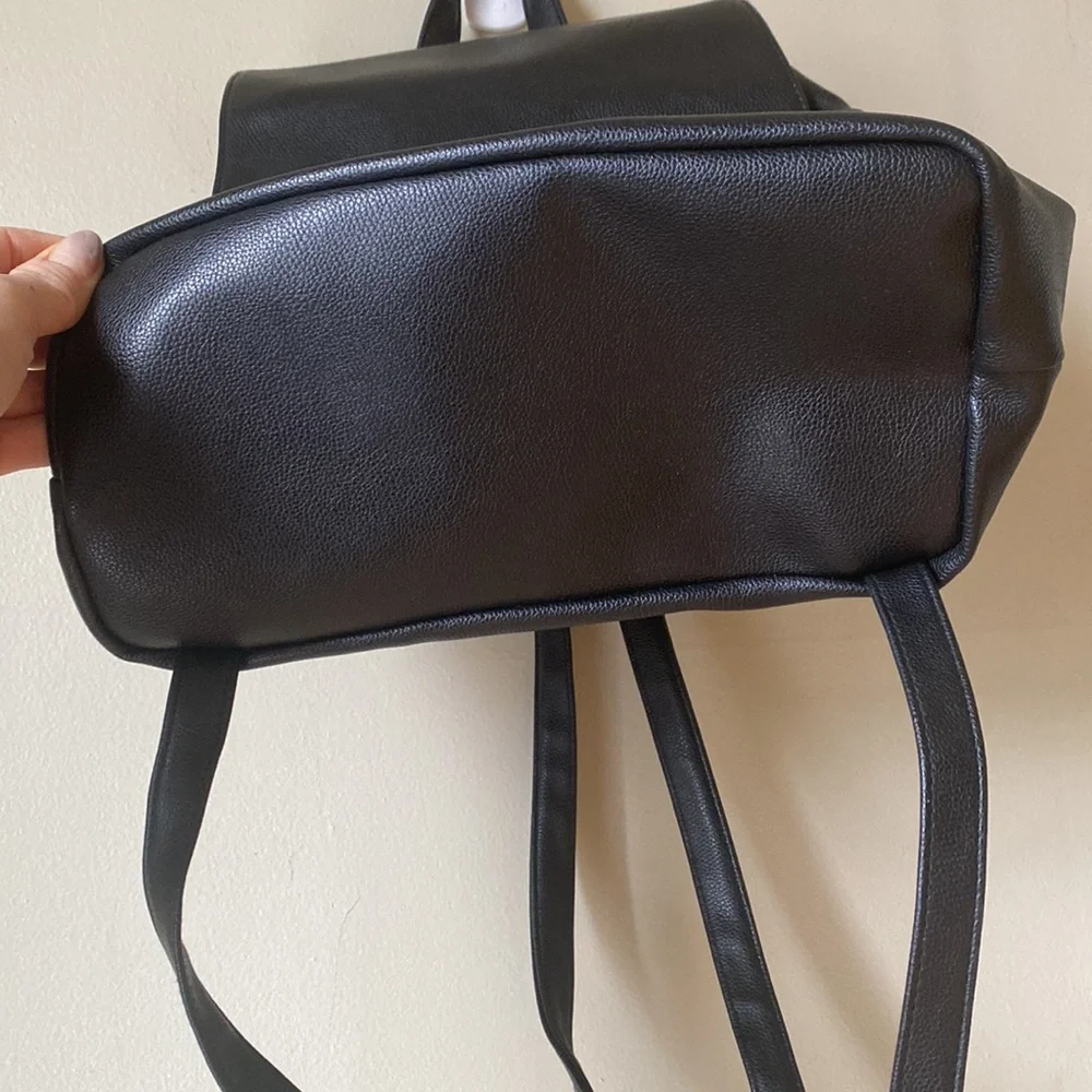Victoria’s Secret | Black Faux Leather Backpack